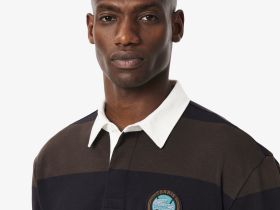 Мужское поло-регби Lacoste свободного кроя