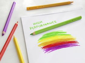 Набор карандашей цветных Faber-castell "Jumbo Grip" 6 цв в картоне