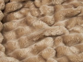 Плед Soft strip, серо-бежевый