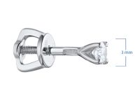 Пусеты из белого золота э4712пс04202988