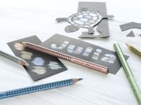 Карандаш акварельный Faber-castell "Jumbo Grip" Серебряный