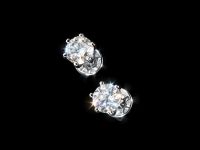 Пусеты из белого золота э4712пс04202983