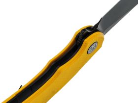 Раскладной нож Petrified Fish Waterspout, сталь 14C28N с покрытием PVD, рукоять желтый G10