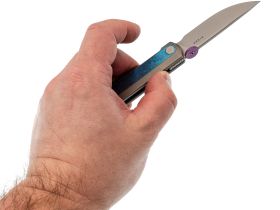 Складной нож Kizer Quoll, сталь S45VN, рукоять Titanium&Crystallized Titanium