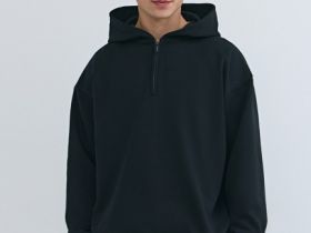 Толстовка с капюшоном на молнии, Черный