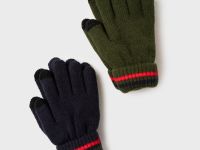 Перчатки трикотажные для мальчиков, 2 пары в комплекте