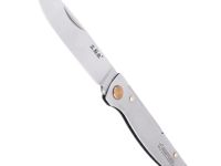 Складной нож SanRenMu Partner РТ711-SF, сталь 12C27, рукоять сталь, серебристый