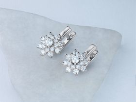 Серьги из белого золота э4712сг09160400