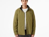 Мужская двусторонняя куртка Lacoste с высоким воротником