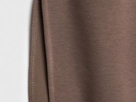 Футболка оверсайз с разрезами, Коричневый