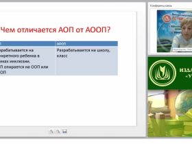 Структурные компоненты адаптированной образовательной программы для слепых и слабовидящих обучающихся