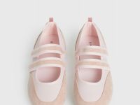 Балетки из искусственной замши для девочек, Розовый