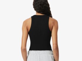 Женская облегающая хлопковая майка Lacoste