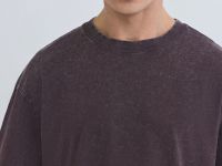 Базовая футболка с эффектом стирки, Фиолетовый