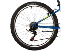 Подростковый велосипед Novatrack Racer 24, год 2023, цвет Синий, ростовка 12