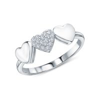 Серебряное кольцо с фианитами