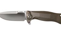 Нож складной LionSteel SR11 G (GREY), сталь Uddeholm Sleipner® Satin, рукоять титан по технологии Solid®, серый