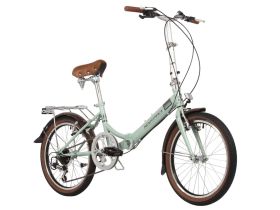 Складной велосипед Novatrack Aurora 3.6 20, год 2024, цвет Коричневый