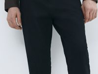 Брюки «5 карманов» Slim из твила, Черный