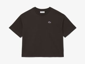 Женская хлопковая футболка Lacoste