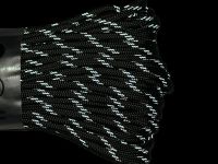Паракорд 550 световозвращающий black, 10 м