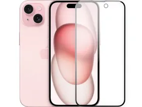 Защитное стекло для экрана и объектива камеры Wiwu (WI-IP002) для Apple iPhone 16 Pro антибликовое (черная рамка)