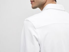 Классическая рубашка из хлопка, Белый