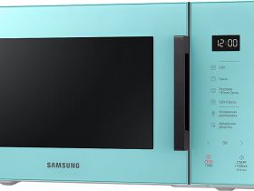 Микроволновая печь Samsung с грилем MW5000T, 23 л голубой