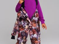 Комбинезон текстильный с полиуретановым покрытием для девочек