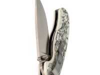 Складной нож Steelclaw Крыса "Сказка", сталь VG-10, рукоять White G10