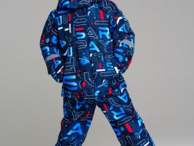 Комплект текстильный с полиуретановым покрытием для мальчиков: куртка, полукомбинезон