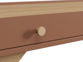 Стол Торвалль-4 110x50 Терракотовый/Натуральный