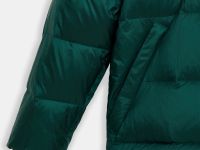 Пуховое полупальто с воротником-стойкой