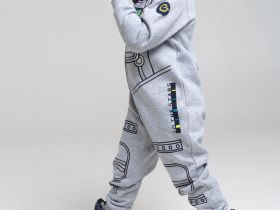 Комбинезон из футера с начесом для мальчика