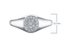 Кольцо из белого золота с бриллиантами э4001кц04220003