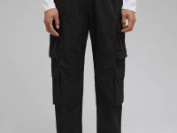 Брюки-карго с эластичным поясом