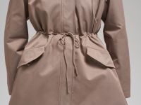 Короткий плащ из твила