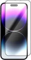 Защитное стекло Krutoff Premium для Apple iPhone 15 Pro Max с чёрной рамкой
