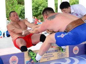 Сборная Украины по мас-рестлингу взяла первую в своей истории золотую медаль.