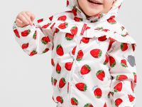 Куртка детская текстильная с полиуретановым покрытием для девочек (ветровка)