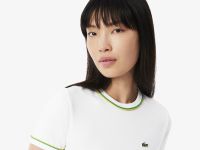 Женская хлопковая футболка Lacoste