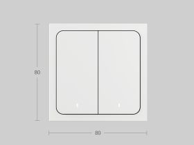 Умный беспроводной выключатель Яндекс Zigbee YNDX-00535 Белый