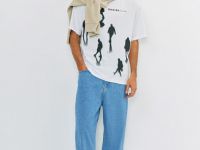 Футболка с принтом, Белый