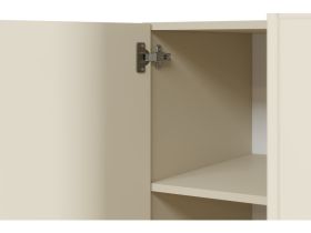 Угловой шкаф Энзо 85-100x250 Светло-бежевый/Терракотовый