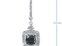 Серьги из серебра с и хромдиопсидами э0654сг04250361_white