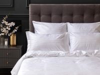 Постельное белье White, страйп-сатин 921987