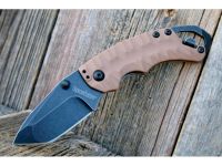Складной нож Kershaw Shuffle II, сталь 8Cr13MoV, рукоять GFN, коричневый