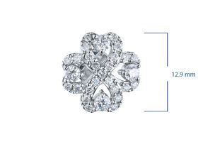 Пусеты из белого золота э4712пс04202836