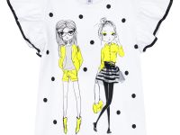 Фуфайка трикотажная для девочек (футболка)