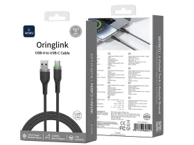 Кабель WIWU Orginlink USB/Type-C (Wi-C067) 1м (черный)